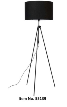 Floor Lamp without shade Height 48″ • Iron