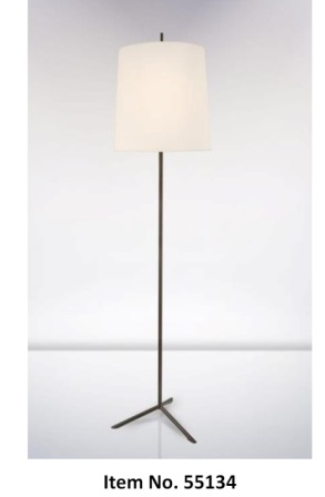 Floor Lamp without shade Height 48″ • Iron