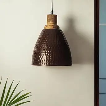 Hanging Light 7.6 Inch 7.6 Inch • Wood & Iro